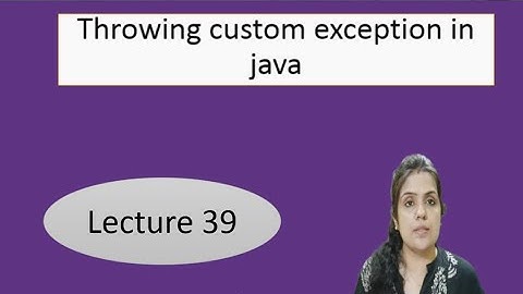 User defined exception in Java || exception handling in java