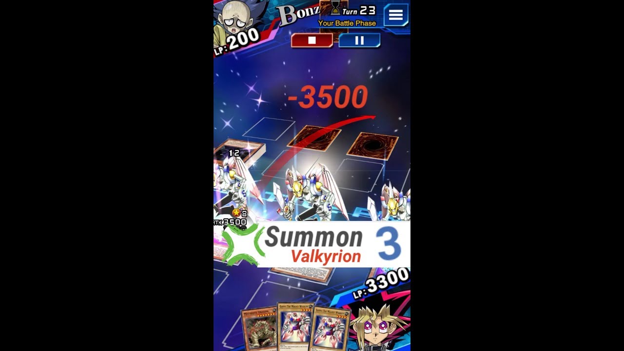 Yugioh Duel Links - I summon 3 Valkyrion the Magna Warrior!