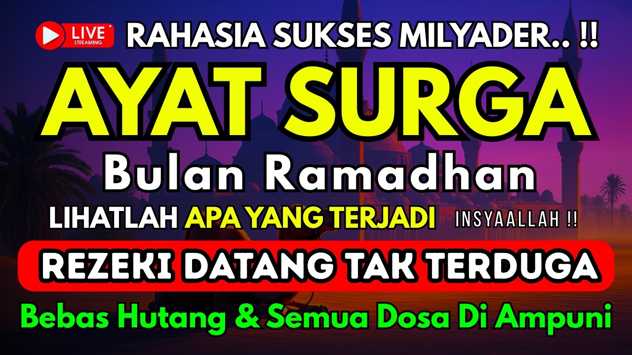 KUNCI REZEKI LANCAR.. !! Dzikir Pagi & Petang Nabi Muhammad SAW | أذكار الصباح | Ketenangan Hati