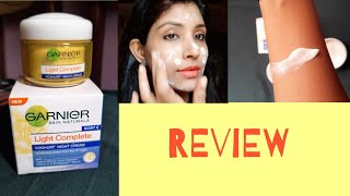 Garnier light complete Yoghurt night cream review | garnier white complete review