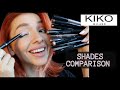 KIKO MILANO LONG LASTING EYESHADOW STICKS | SHADES COMPARISON | swatches + REVIEW