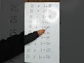 table of 25 #mathematics #reading       #multiplication #math##learnenglish  #kidsvideo #shortvideo