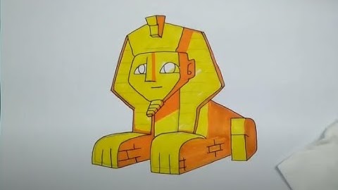 How to Draw a Sphinx Step by Step