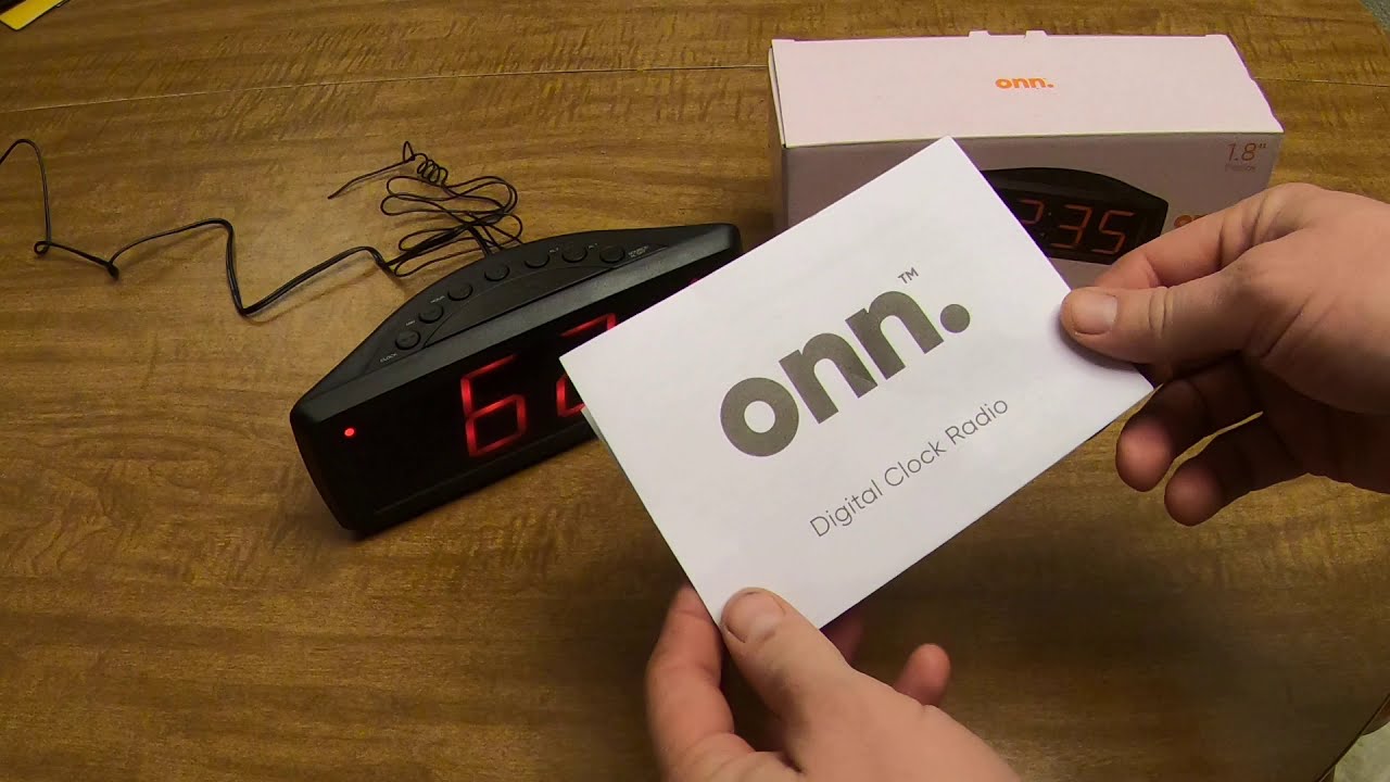 ONN Alarm Clock Instruction Manual - YouTube