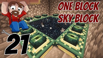 One Block Sky Block Java Edition! Episode 21: End Portal Success!