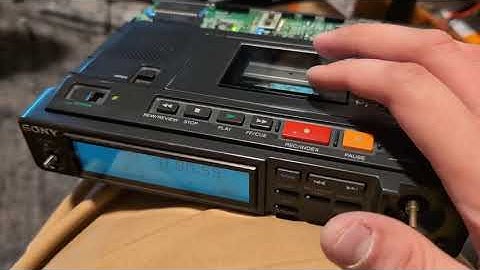 Sony TCD-D10 Revived With 3D Printed Rotary Encoder Gear, Path Alignment, Timing Procedure