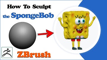 SpongeBob | Character modeling with #Zbrush | #Timelapse | Sculpting