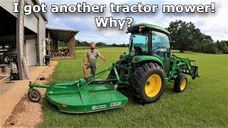 I got a new tractor mower! Frontier RC2072 John Deere 4066R #625