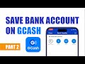 How to save Bank Account in GCash