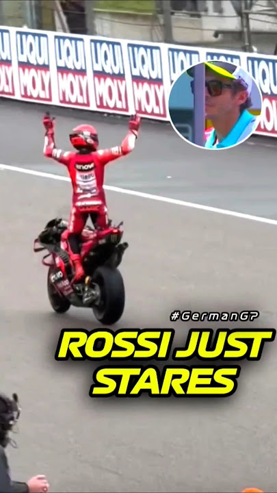 Rossi Watches Silently as Marquez Triumphs in German Sprint‼️#shortvideo #marcmarquez