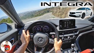 The 2023 Acura Integra Manual is a Swankier Civic Si (POV Drive Review)