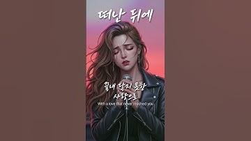 「떠난 뒤에」 이별의 아픔 / 유일무이 락발라드 Created with AI #락발라드 #rockballad #shorts