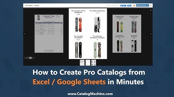 How to Create Pro Catalogs from Excel & Google Sheets in Minutes - Catalog Machine V2