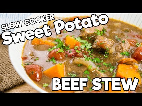 Sweet Potato Beef Stew | SLOW COOKER | The Starving Chef