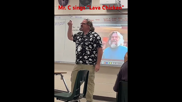 Teacher looks like Jack Black and sings Lava Chicken. #lavachicken #JackBlack #viralvideo #fyp