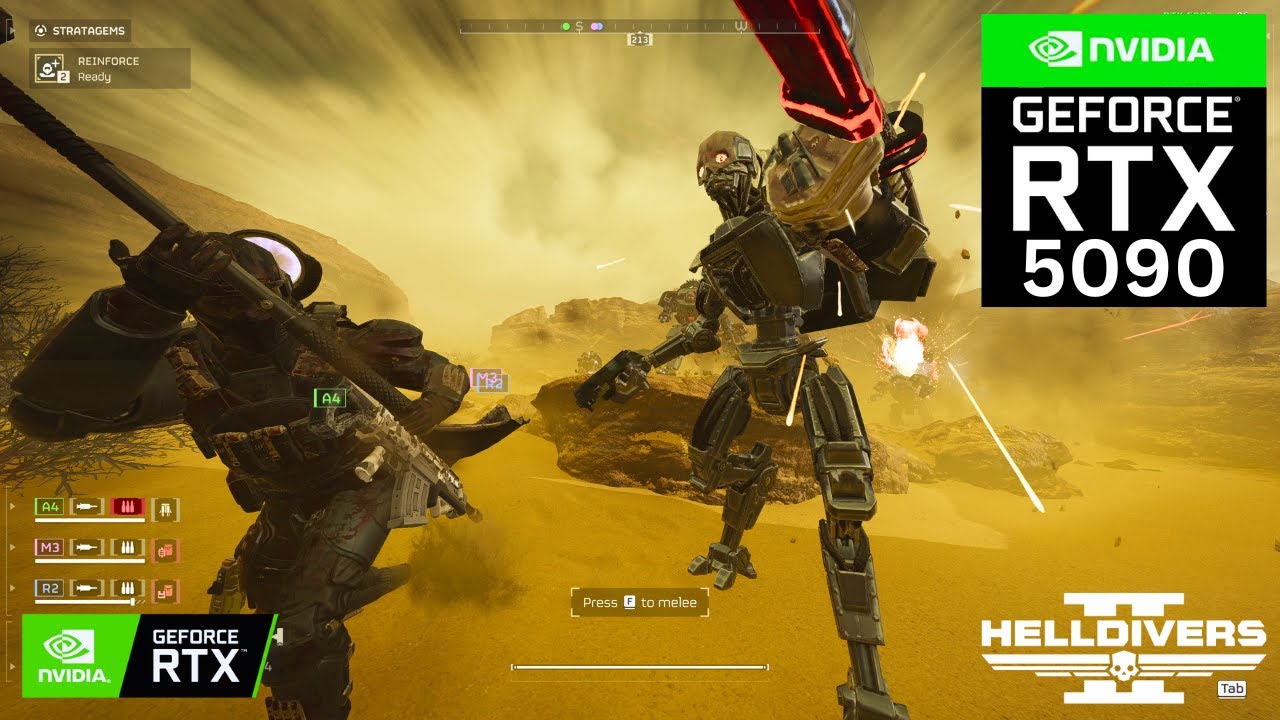 HELLDIVERS 2: COMMANDO OPERATION on RTX 5090 32GB (4K Maximum Graphics)