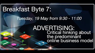 Digital citizenship byte 7: critical thinking about the predominant
online business model: advertising with martin schmalzried, senior
policy and advocacy ma...