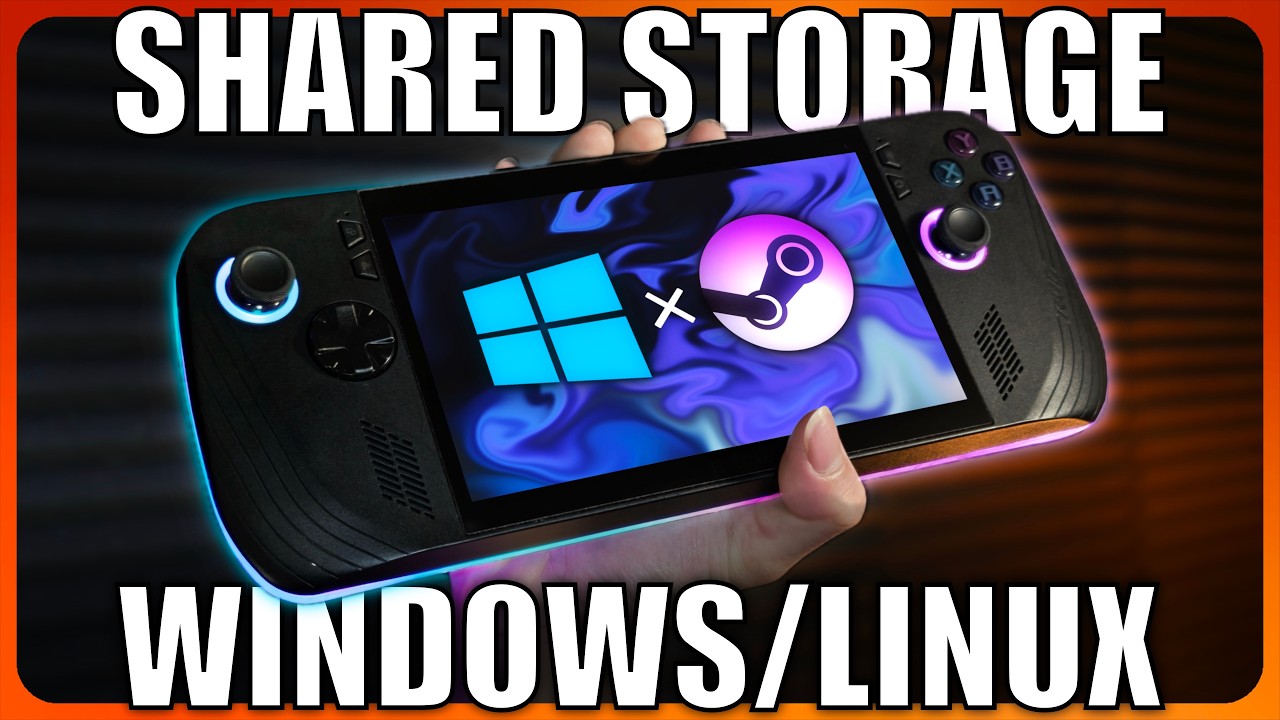 Dual Boot SteamOS and WINDOWS on your ROG Ally X! + SHARED Gaming Library!