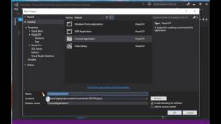 programing in c# - 1: how to create a new console program