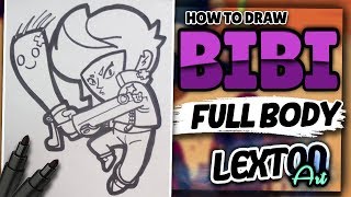 How To Draw Bibi Brawl Stars Lextonart Youtube - come disegnare bibi brawl stars