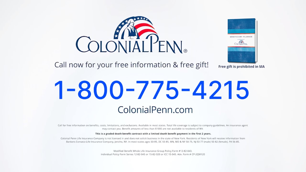 ⭐️ Colonial Penn Life Insurance Company: (1-800-775-4215 Variant ...
