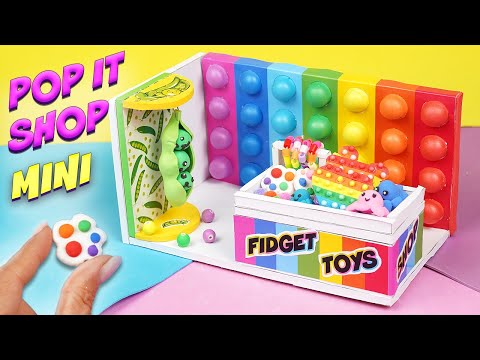 Мини магазин Антистрессов Поп Ит, Симпл Димпл игрушек, своими руками | Diy Pop it fidget toys
