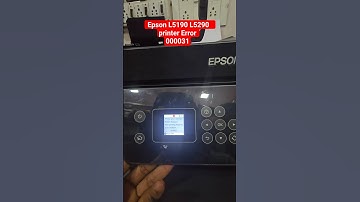Printor error. Contact Epson L5290 L5190 Support Non-printing 000031 #00043 #00061