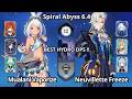 NEW C0 Mualani Vaporize C0 Neuvillette Freeze Spiral Abyss Floor 12 Genshin Impact 6 4
