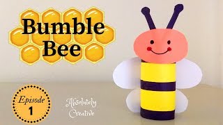 How to make a Bumble Bee 🐝  | Episode 01 (Paper Craft Project) | SUMMER CAMP FOR KIDS 2018