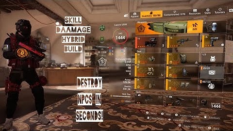 DIVISION 2.SKILL DAMAGE HYBRID BUILD 💥💥💥 THE BEST BUILD YOU CAN MAKE FOR HYBRID SKILL BUILDS!! 💥