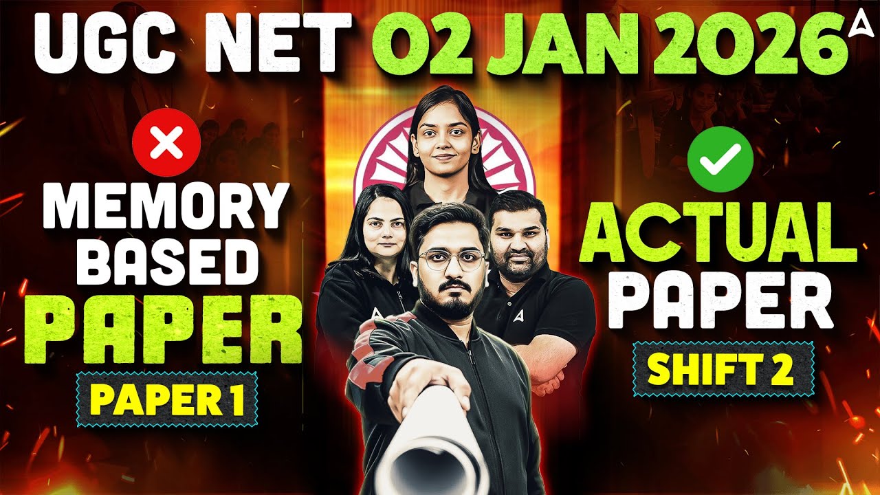 UGC NET Paper 1 Analysis 2025 | UGC NET Paper 1 Memory Based Questions | 02 Jan Shift 2