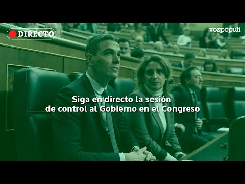 🔴 EN DIRECTO | Pleno en el Congreso de los Diputados para la sesión de control al Gobierno