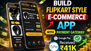 Build Flipkart Style E-Commerce App With Zapupi Payment Gateway  AI Generated Shopping Website 2026
