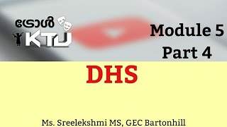 DHS Module 5  part 4 |S6 Civil |CE302