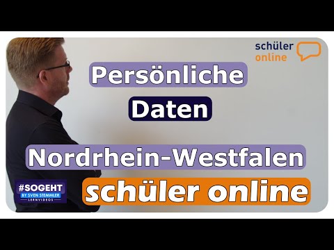 Persönliche Daten | Minderjährig | NRW - Schüler Online - einfach und anschaulich erklärt