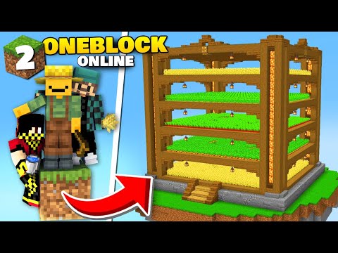 یه مزرعه اتوماتیک بزرگ ساختیم 😝 | ONE BLOCK #2