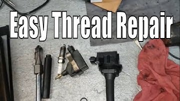 How to repair stripped spark plug threads PERMANENTLY