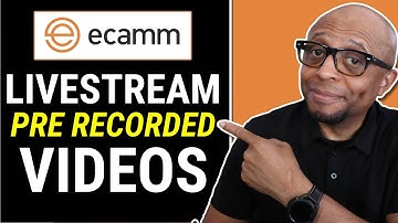 How To LIVE Stream Pre Recorded Videos | Ecamm