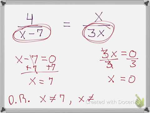 Solving Rational Equations