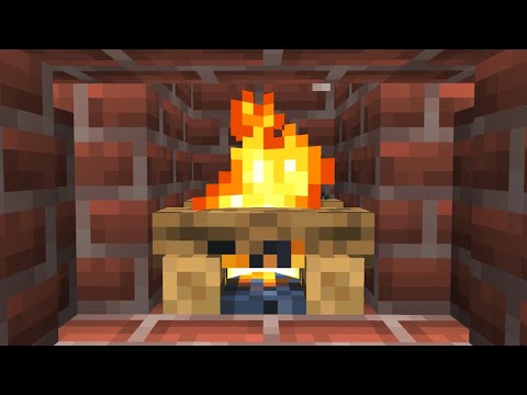 Minecraft 4k Relaxing Fireplace With Crackling Fire Sounds 1