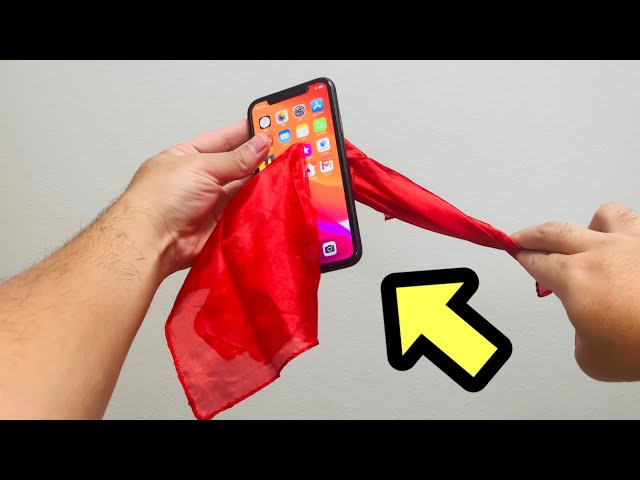 スマホ画面にハンカチが通る手品NEW!