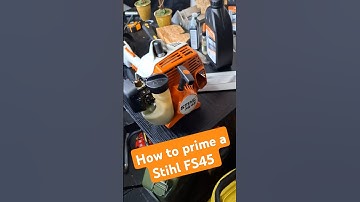 How to prime a Stihl fs45 string trimmer. #michaelstoolbench #stihl #fs45 #stringtrimmer
