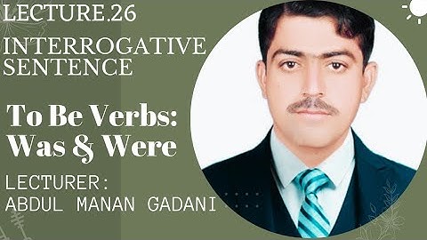 Interrogative Sentences with Past 