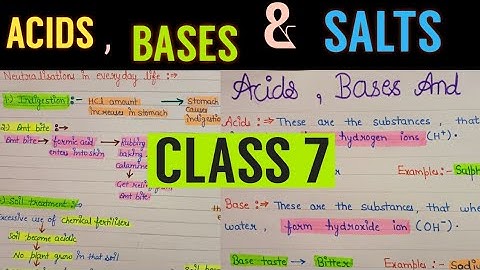 Acid base and salts class7 | Acid base and salts chapter 5 class 7 | acids,bases and salts class7