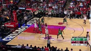 NBA, playoff 2017, Celtics vs. Bulls, Round 1, Game 3, Move 19, Paul Zipser, goof