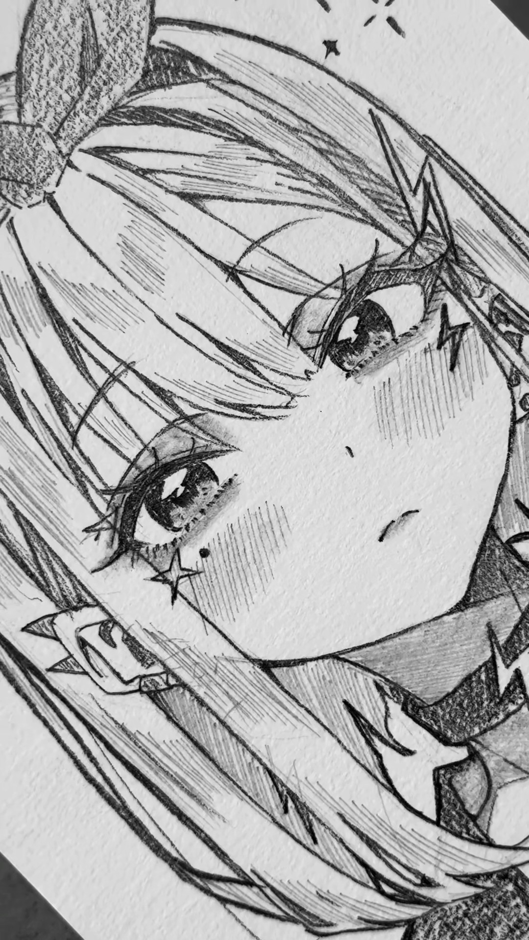 アナログ　原画イラスト 毎日一枚、アナログ原画制作チャレンジ中。✍🏻 #アナログ