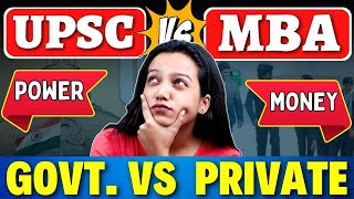 MBA vs UPSC | Perks of Government Job Vs HIghest Packages mba mbaadmissions upsc