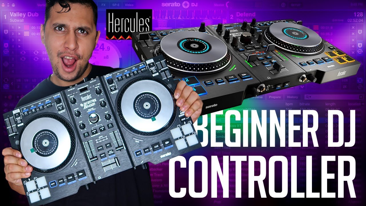 The BEST Beginner DJ CONTROLLER Hercules DJ Control Jogvision YouTube