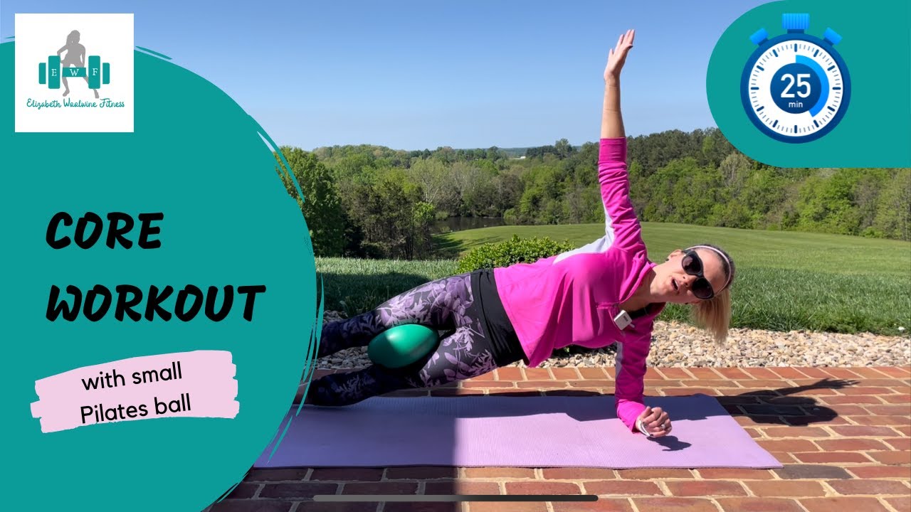 Core Workout with Mini Pilates Ball / 25 Minute Barre Workout YouTube