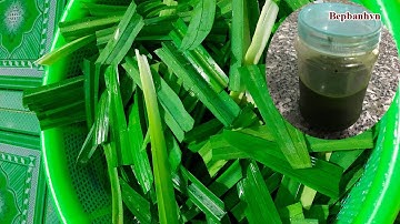 LÁ DỨA | Cách Lấy Màu Lá Dứa Siêu Đậm Đặc, Không Đắng, Làm Bánh Lên Màu Cực Đẹp | Bepbanhvn